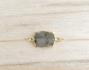 Labradorite gemstone necklace, gemstone necklace, labradorite necklace