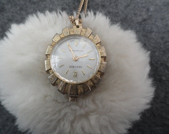 Swiss Made Heritage Wind Up Necklace Pendant Watch