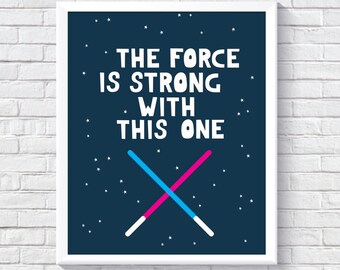 Items similar to I Love You To The Moon And Back- Star Wars Nursery New ...