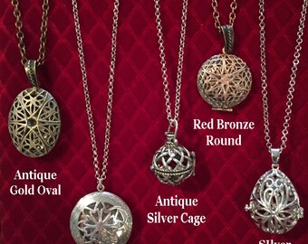Essential Oil Diffuser Necklaces. Choose from 11 styles. Great Essential Oil Jewelry. Best way to dispense oils all day!