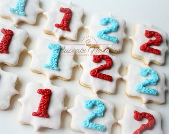 Number Cookies Red White Blue Cookies Thing 1 Thing 2 Cookies Thomas the Train Cookies Dr Seuss Cookies Thomas the Train Favors Seuss Favors