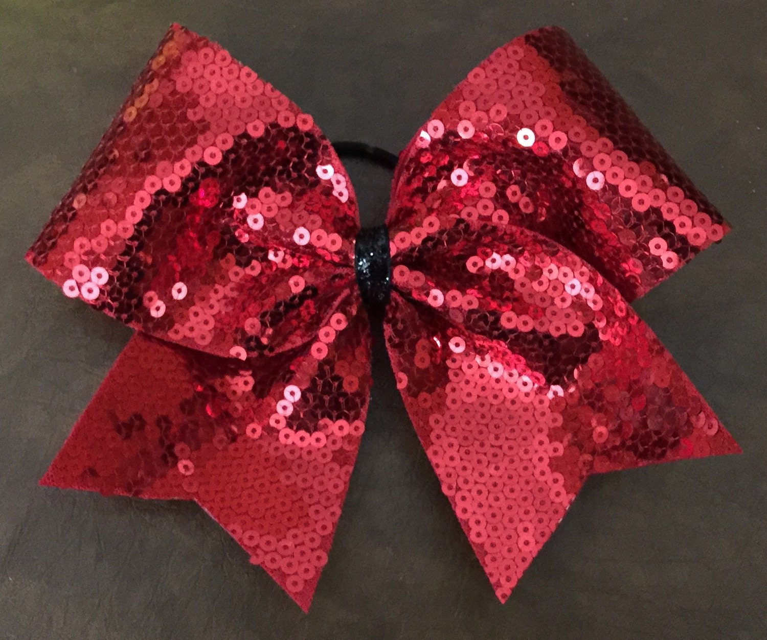 Cheer Bow Red Sequin