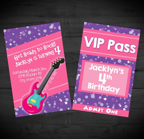 Vip Pass Birthday Invitations Free 10