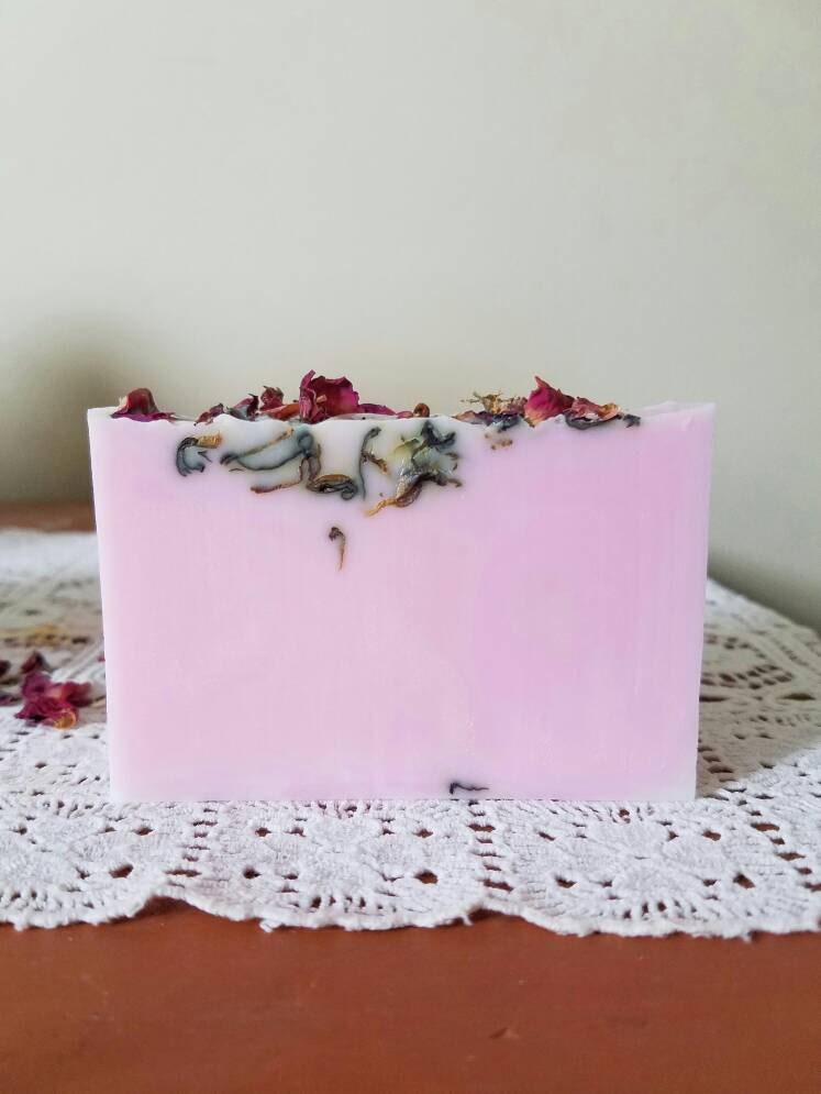 Rose Soap Soap Bar Soap Handcrafted Soap by