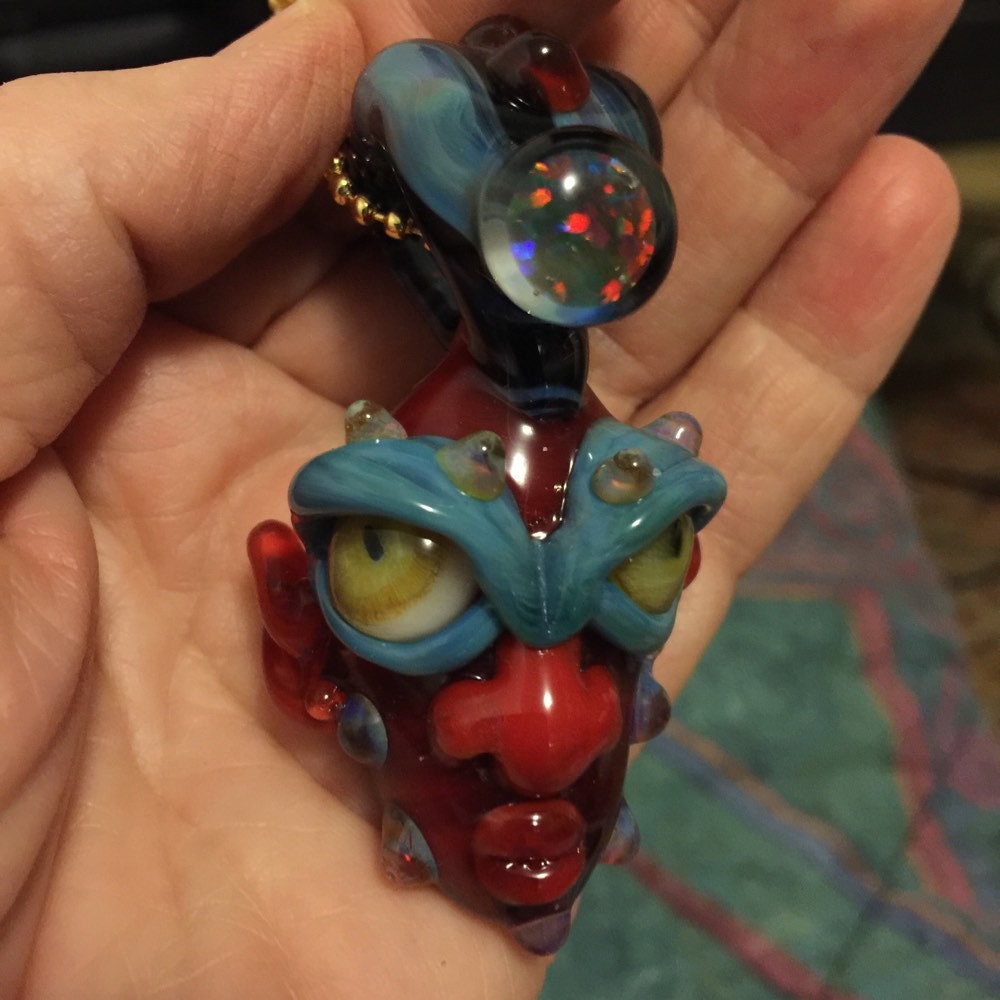 Glass Eye Pendants & Marbles by EyeCBottGlass on Etsy
