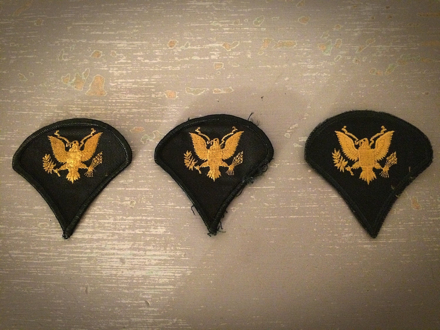 Vintage US Army SP4 Specialist Rank Insignia Patch U.S.