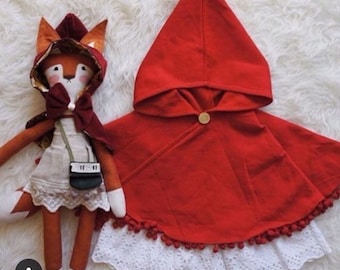 Swing cape Red Riding Hood style, made to order
