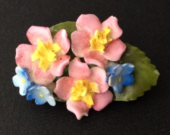 Petite Vintage Floral Brooch