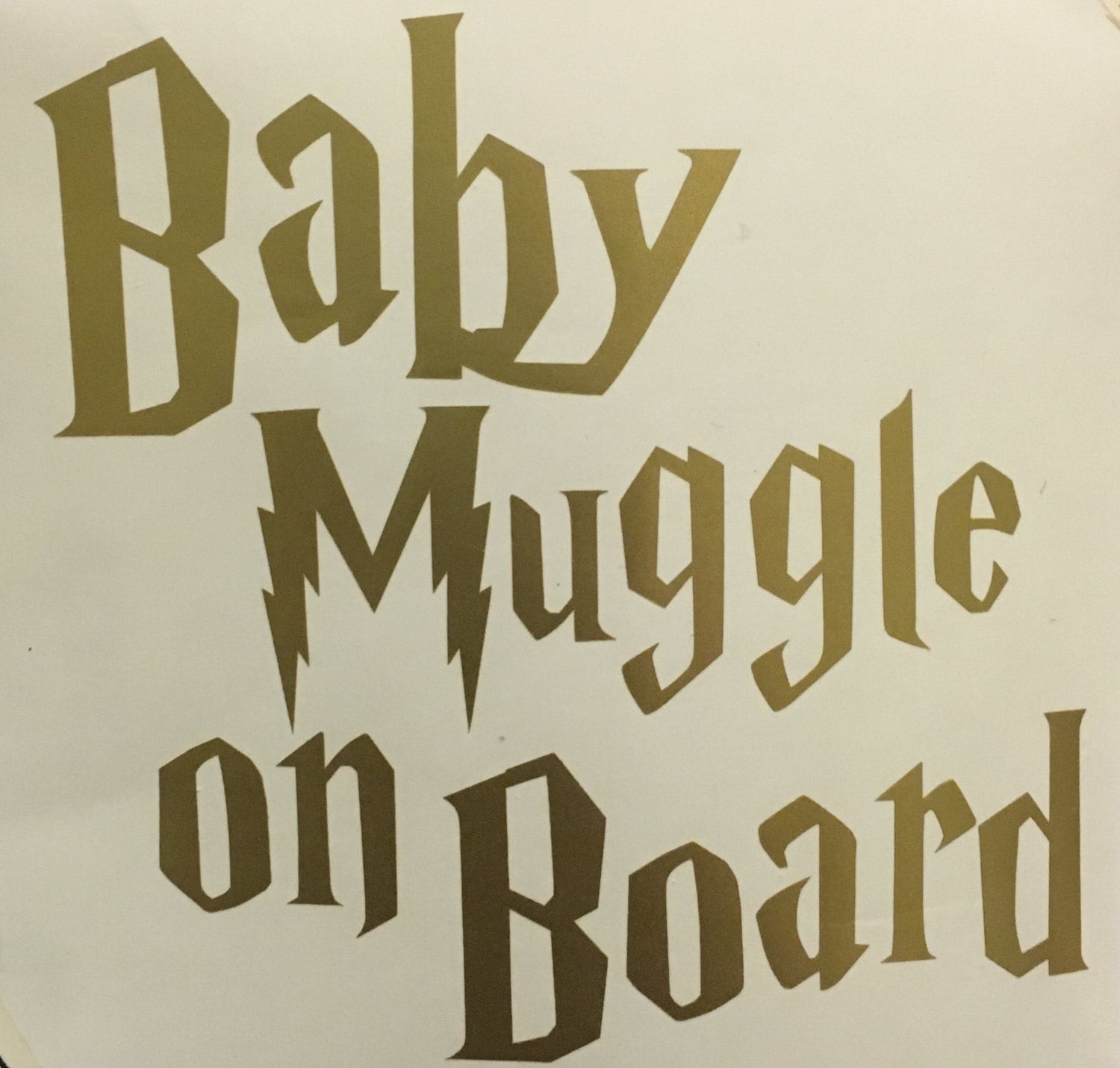 Download Baby Muggle On Board. Harry Potter Fan. Car Decal. by ...