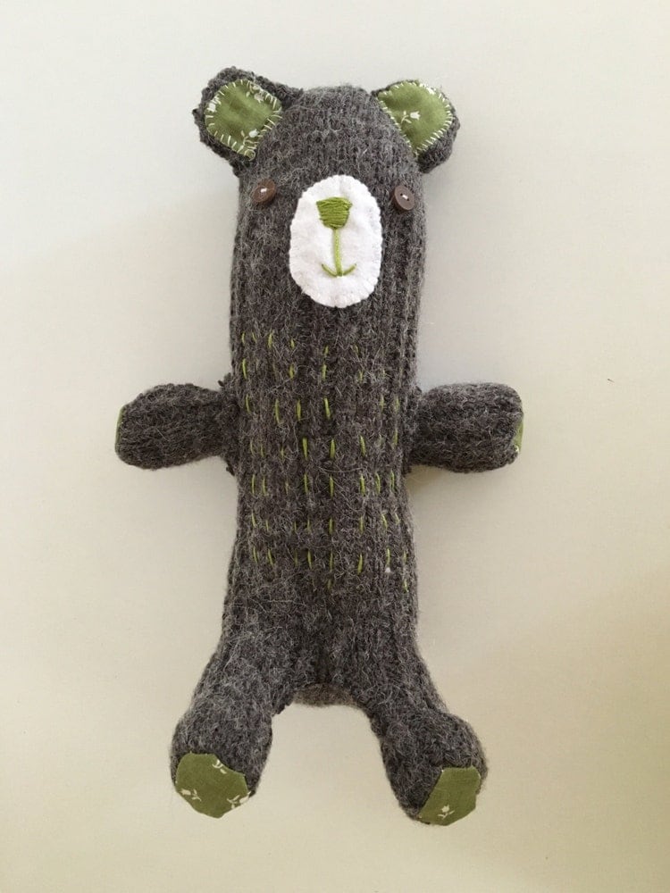 Bernard Bear Ugly Plush Stuffed Animal Sock Animal by UglyPets