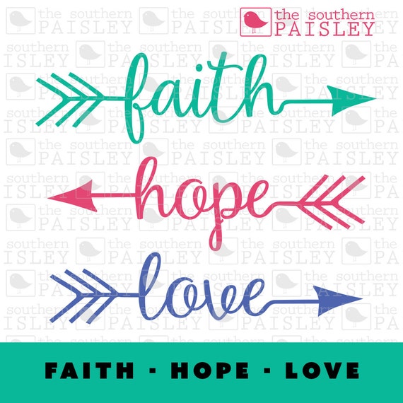 Download Faith Hope Love Arrows .svg/.eps/.dxf/.ai by thesouthernpaisley