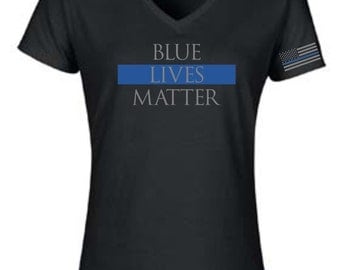 thin blue line shirt women's