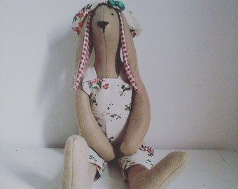 Tilda sitting rabbit decorative soft toy