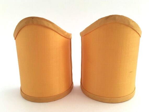 Vintage Sconce Shades Wall Lamp Silk Lamp Shade Pair Light