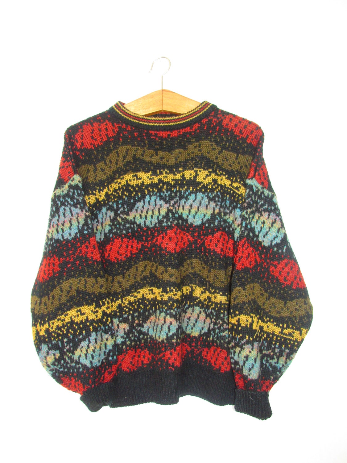 Vintage 1990s Coogi Inspired Biggie Smalls Sweater Sz L