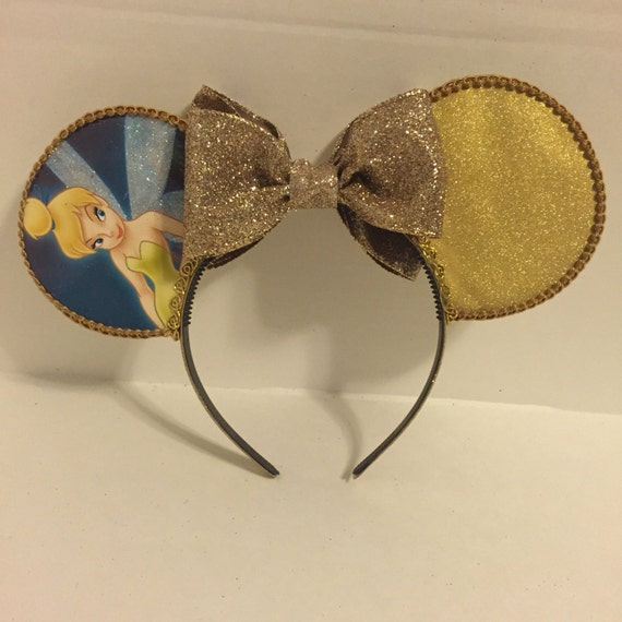 Tinkerbell inspired Mickey Mouse ears by NicoleRoseCrafts on Etsy