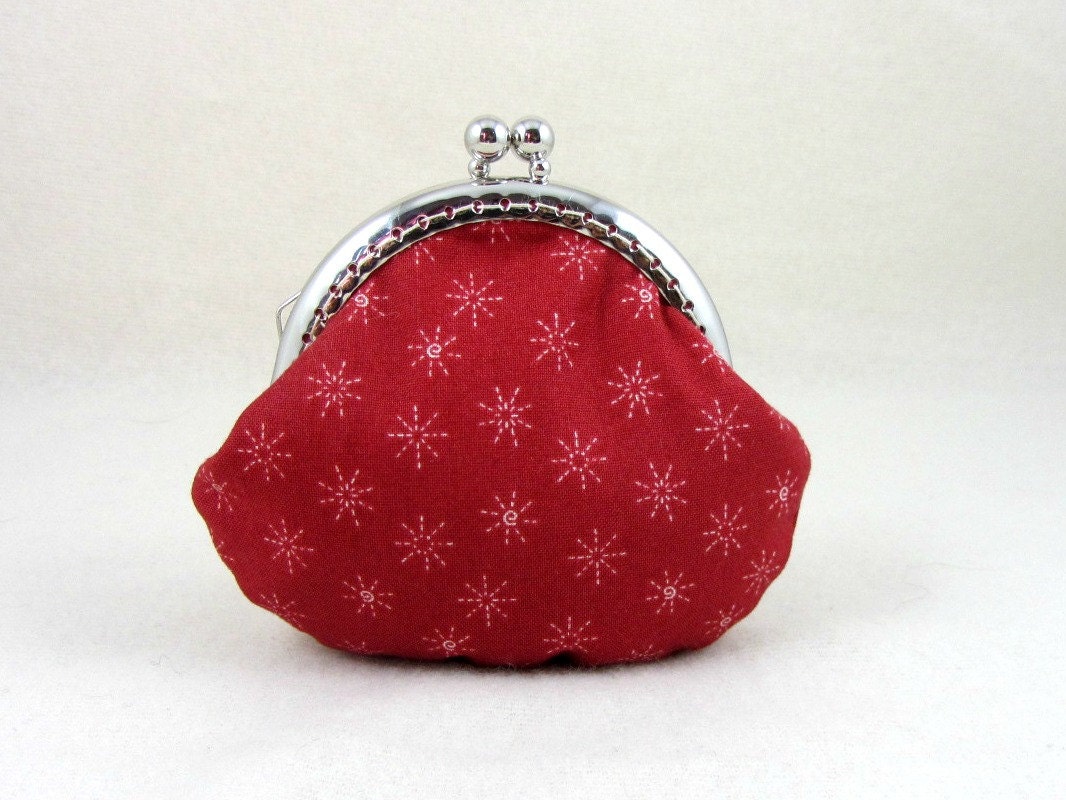 small red coin purse