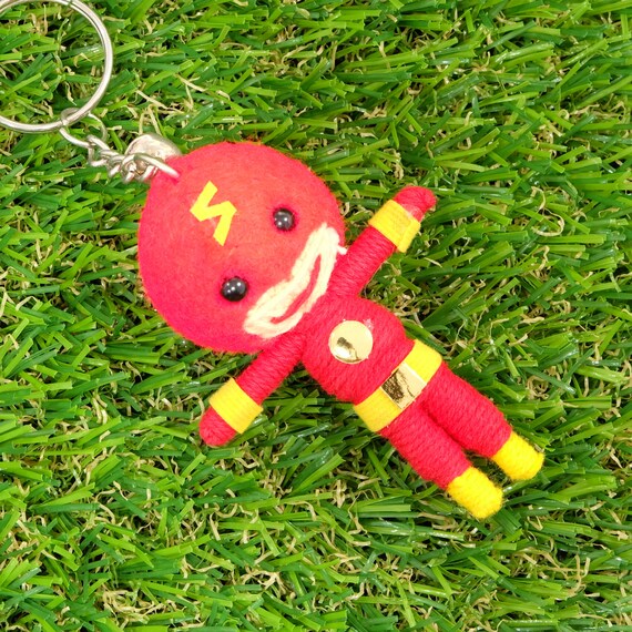 String Voodoo Doll Keyring The Flash Super by NiceIdealHandcraft