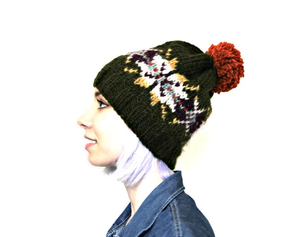 PDF Knitting Pattern Fair Isle Icelandic Wool by wildhoneydesign