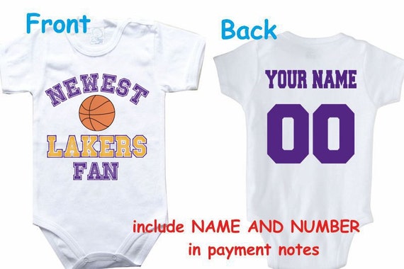 lakers baby bodysuit