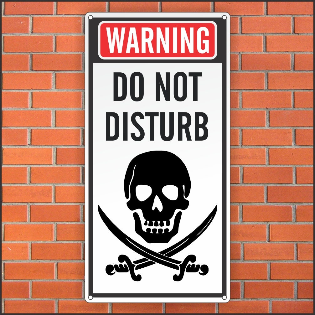 Do Not Disturb Sign Funny Halloween Sign Funny Sign 12