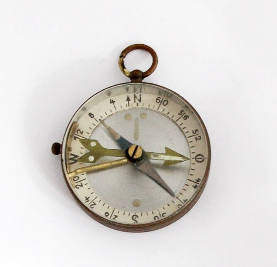 Vintage German Brass Compass