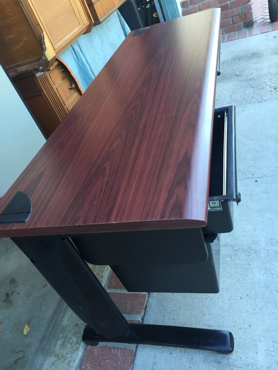SteelCase Desk with Drawers and keyboard Tray