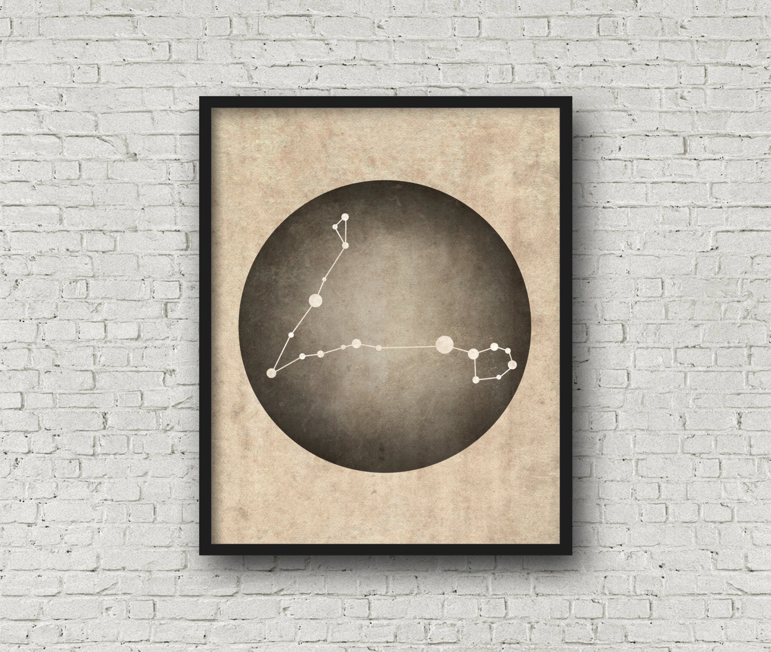 Pisces Constellation Wall Art Prints Art Print by blackandthemoon