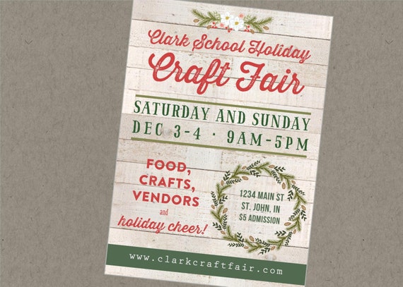 printable flyer chrismas holiday fair fest bazaar craft show printable flyer chrismas holiday fair fest bazaar craft show