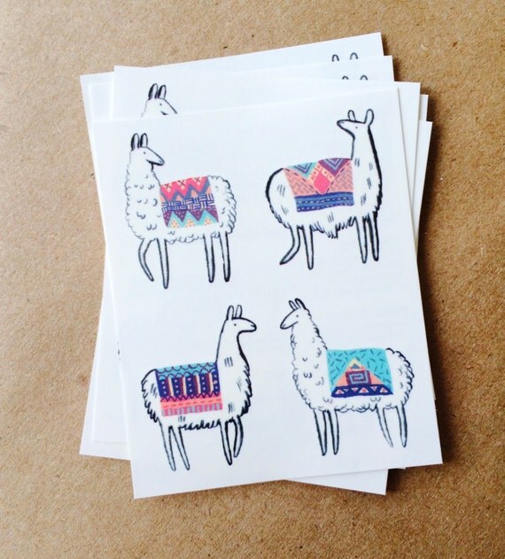 tattoos for kids llama temporary tattoos colorful southwest