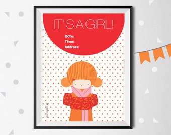 Baby Shower | Kokeshi girl | GR+EN Version