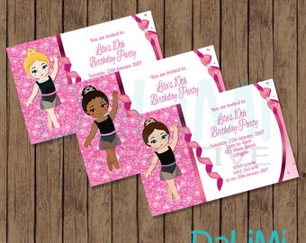 Ballerina Invitation - Ballet Birthday Party - Dance Party Invitation - Birthday Invitation - Pink Invitation - Ballet Printable Invitation!