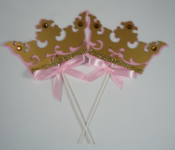 Royal Princess Centerpiece Stick/ Little Princess/Pink and