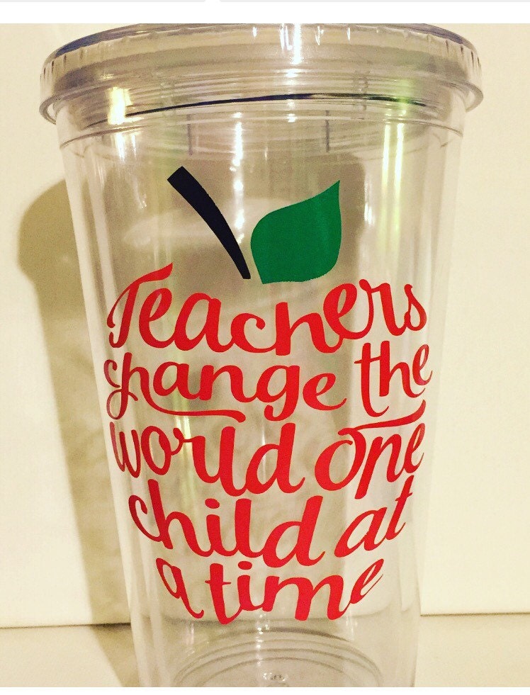 Custom Teacher Tumbler Teacher Gift by SimplyDulcet on Etsy