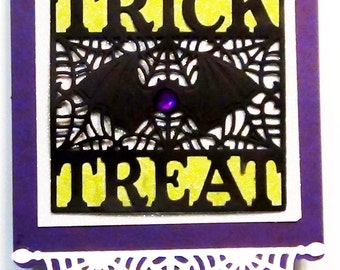 Halloween Trick or Treat Card with Pop Up Haunted House