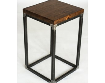 Reclaimed Wood Side Table/End Table: Wilner Design