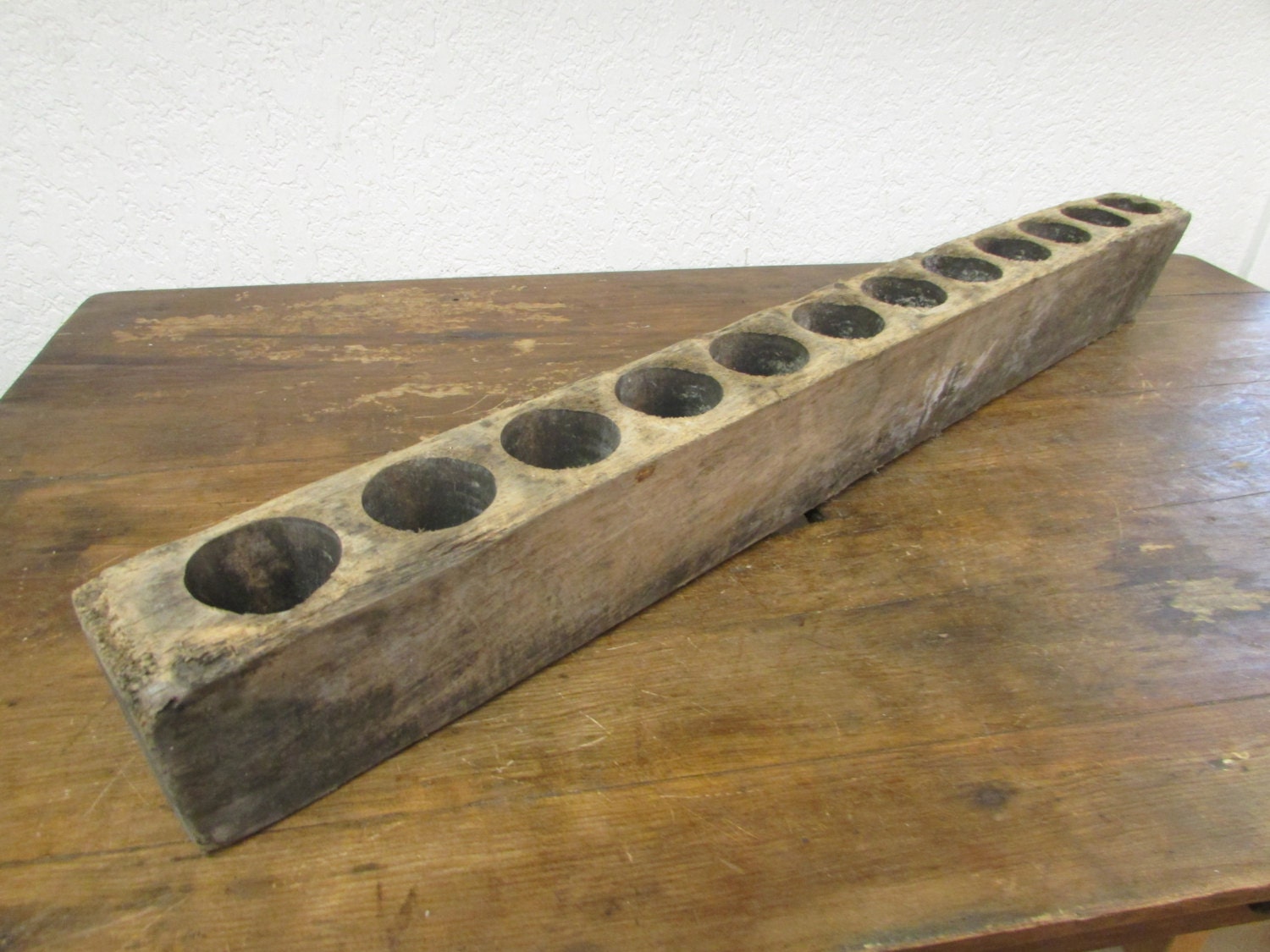 Antique Large Sugar Mold Candleholder 1Old by RanchoAdobe on Etsy