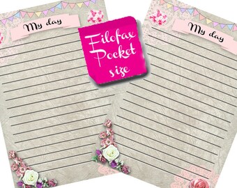 Filofax Pocket size printable week in 2 pageseaster by Sorocashop