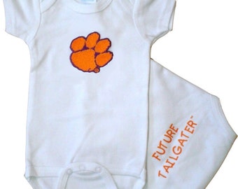 Clemson Tiger Future Tailgater Baby Bodysuit