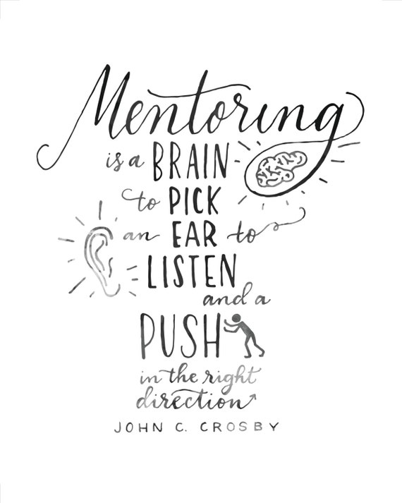 Items similar to 8x10 Digital Download Mentoring  Quote  