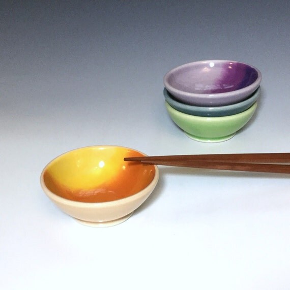 Ceramic Sauce Bowl Porcelain Soy Sauce Dish One Small