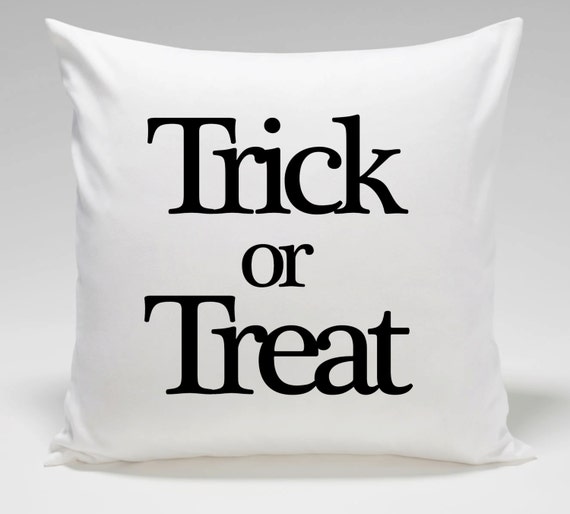 Trick or Treat Throw Pillow Boo Throw Pillow Halloween