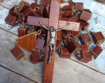 Rosary Beads, Giant Rosary Beads, Wooden Rosary Beads, Wooden Rosary Beads, Large Rosary Beads, Antique Rosary Beads, Large Rosary Beads,