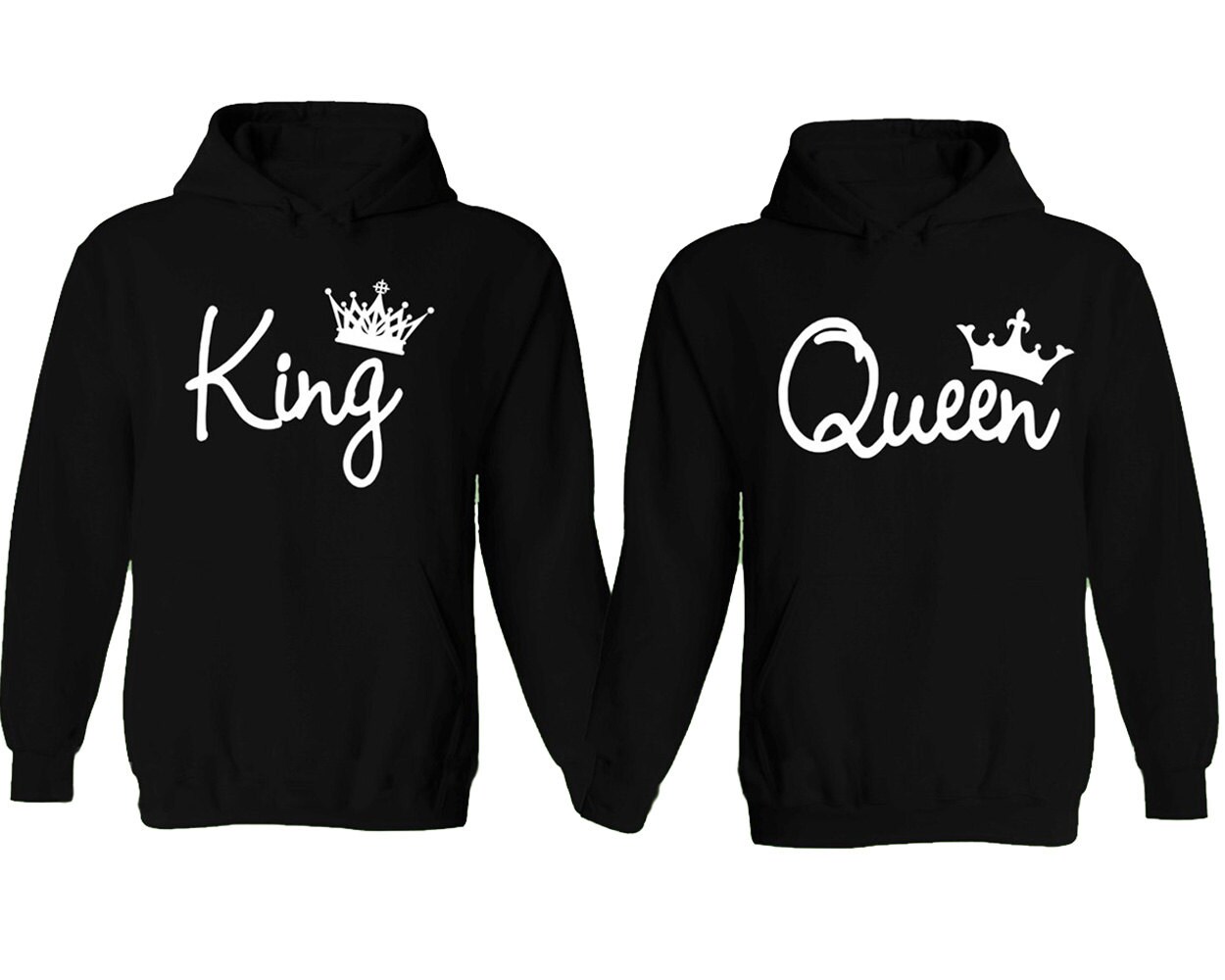  King  and Queen  Soul Mate Couple sweaters Cartoon Funny Couple
