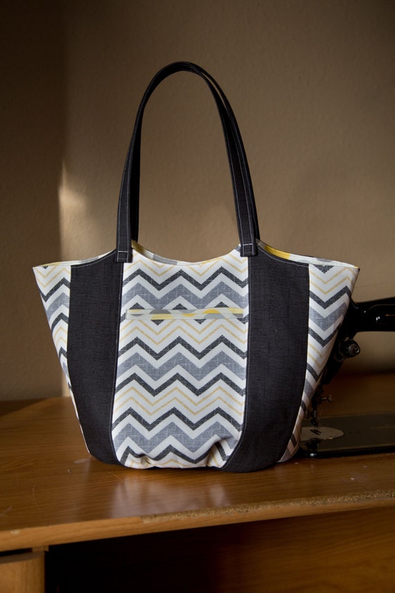 Anna Tote Bag Bucket Purse PDF Sewing Pattern