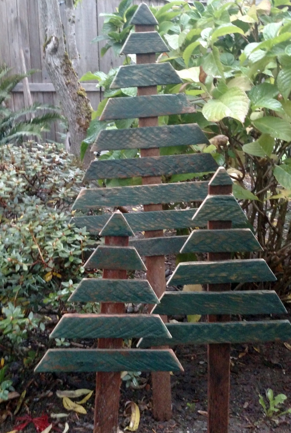 Set of 3 Reclaimed Lathe Wood Christmas Tree's by NorthWestWonders