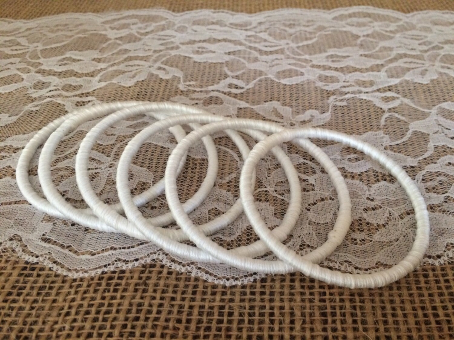 Ring toss rings White Rings