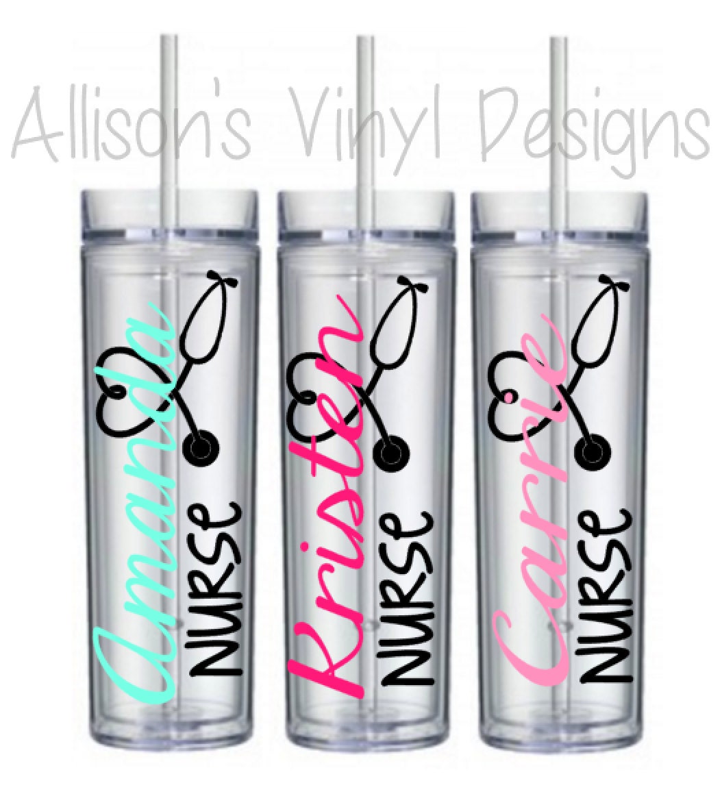 Personalized Nurse Tumbler Personalized Nurse 16 oz Tumbler