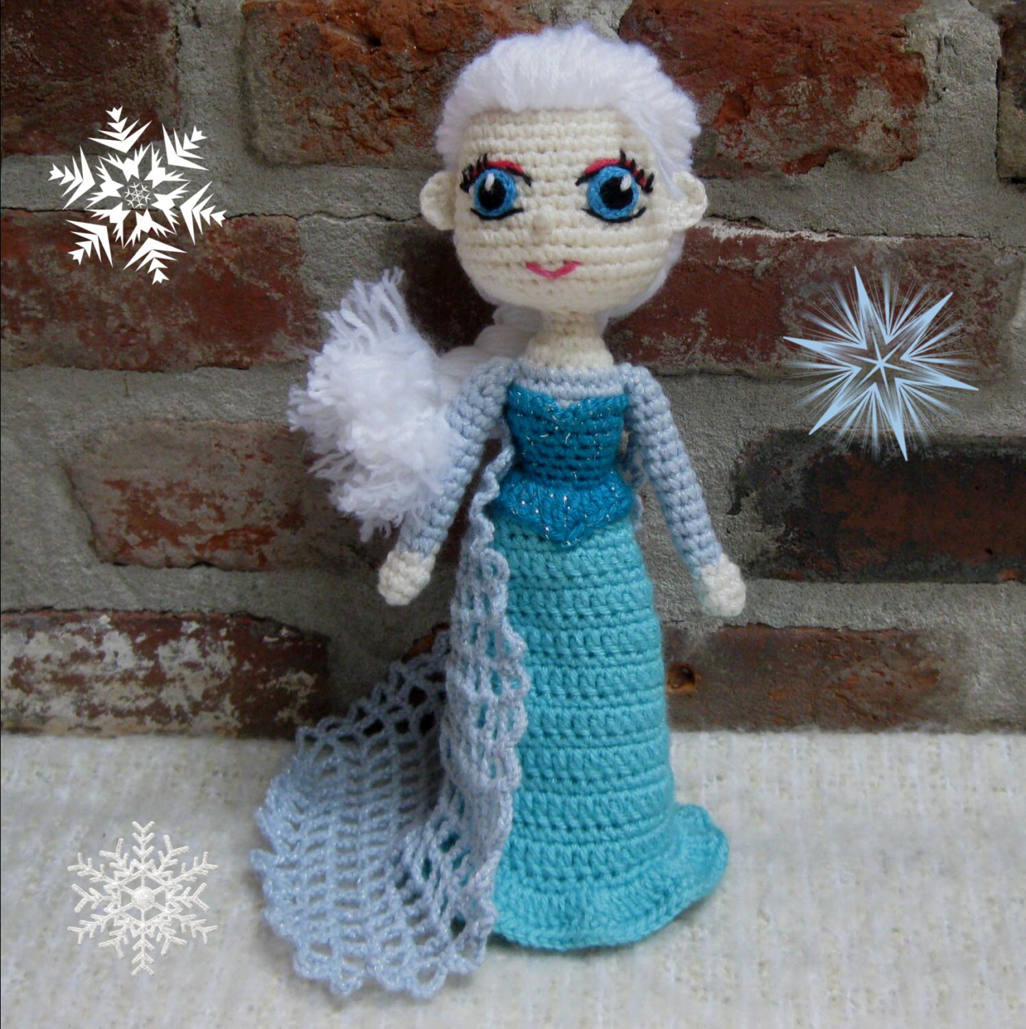 Snow Queen ELSA Amigurumi Pattern Crochet Doll Pattern