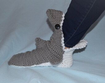 Shark Slippers, Crochet Shark Slippers, Baby shark shoes